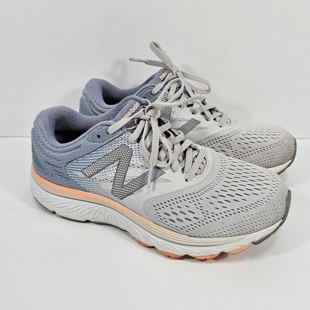 New Balance Womens 940 V4 W940GP4 Gray Running Shoes Sneakers Size 8 D Wide